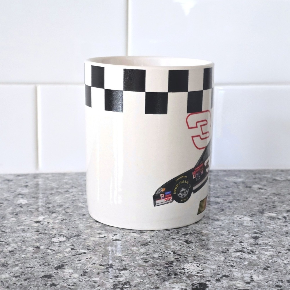 NASCAR Dale Earnhardt #3 Goodwrench Mug Driver Collection White Checkered Flag - Picture 2 of 8